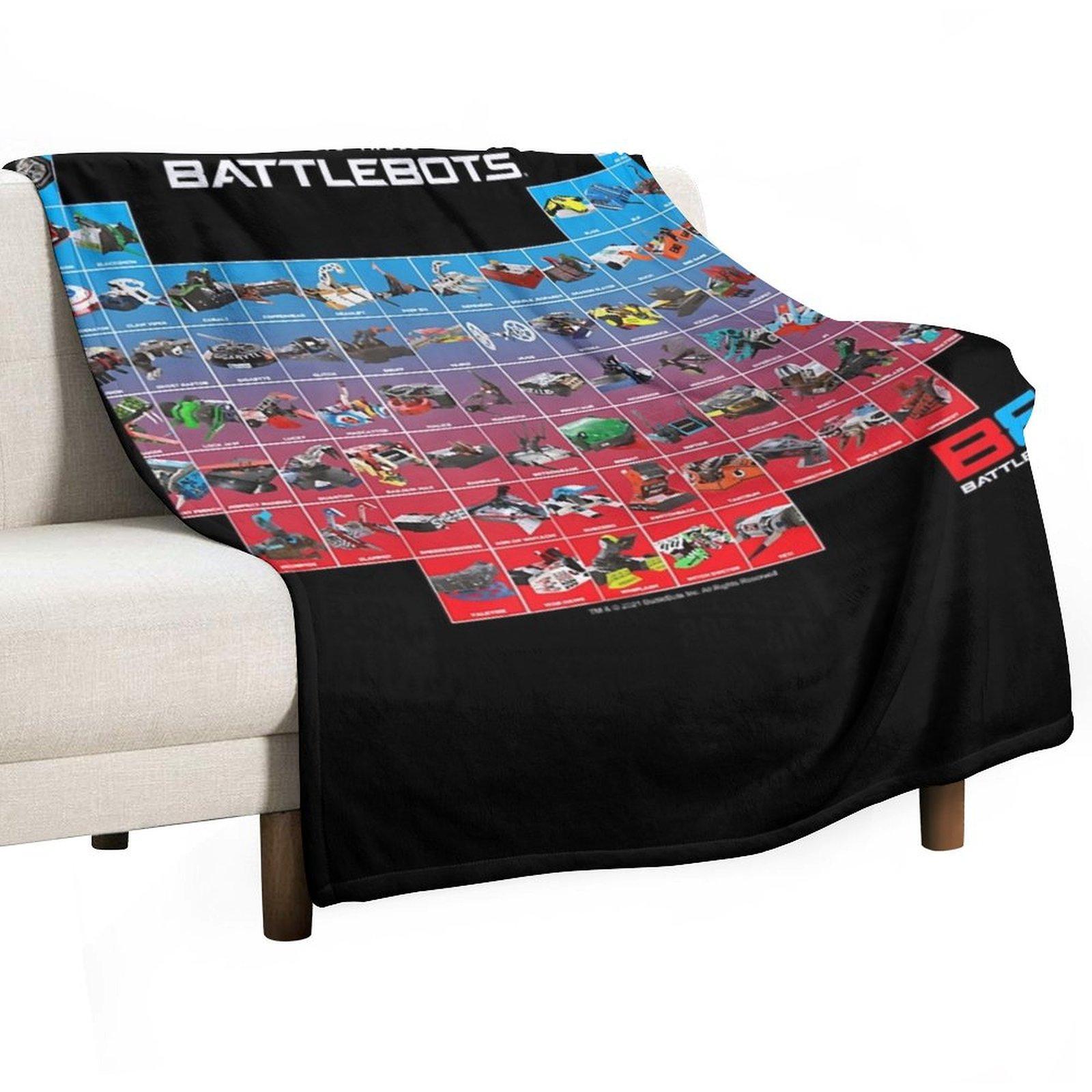 Battlebot Robots Robotics Bots Battlebots Logo Battlebots Design Battlebots Discount Dres Throw Blanket Stuffeds Blankets 30x40in