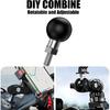 Base de Montagem de Bola Adaptador de Bola com Parafuso Rosqueado TPU de 1 polegada 1/4-20 Aço Inoxidável Compatível com Braços de Soquete Duplo Tamanho B de Bola RAM Mounts Bola