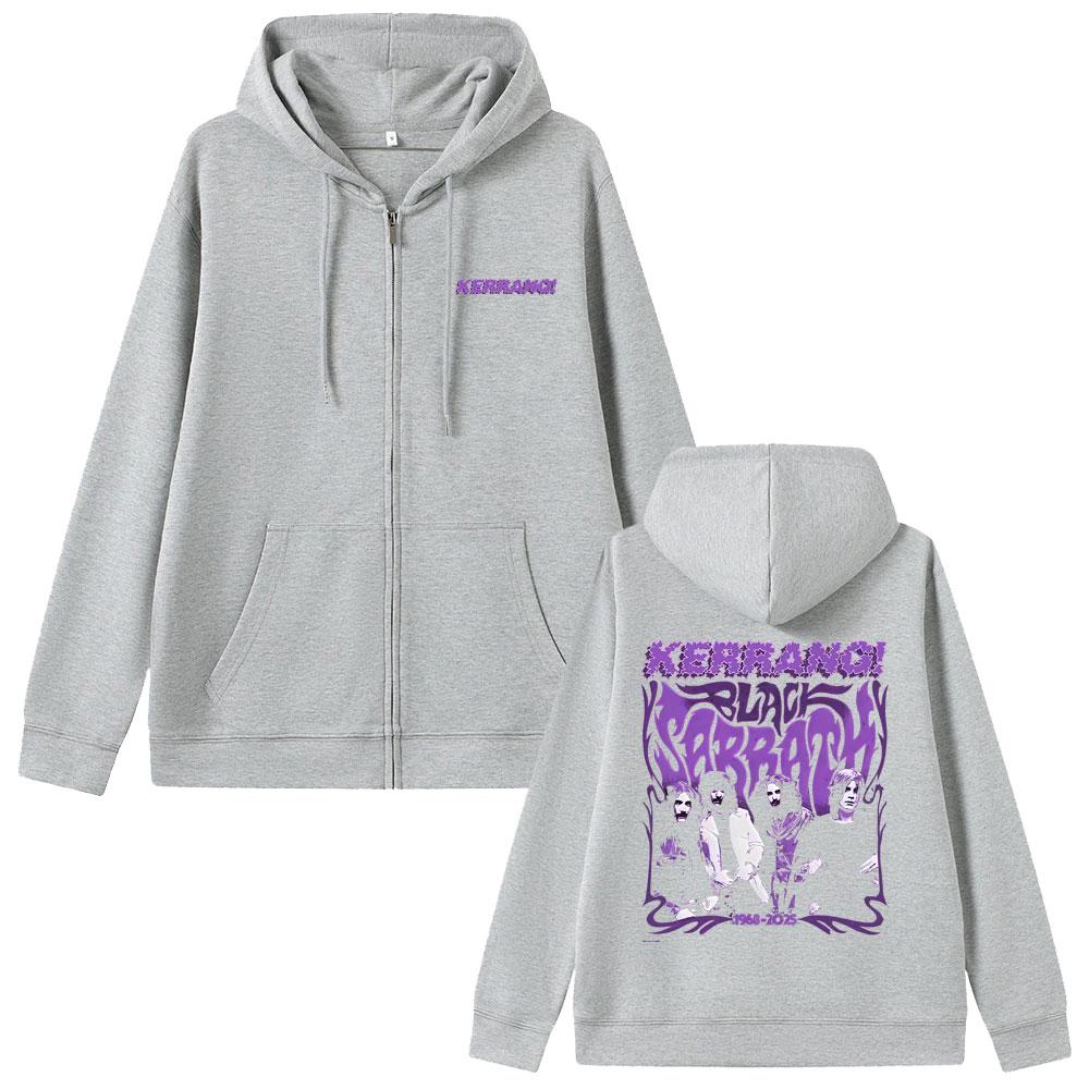 Heavy Metalová Rocková Kapela Black Sabbath Mikina s Kapucí na Zip Grafika Ozzyho Osbournea Pánské Dámské Oblečení Módní Kabát na Zip