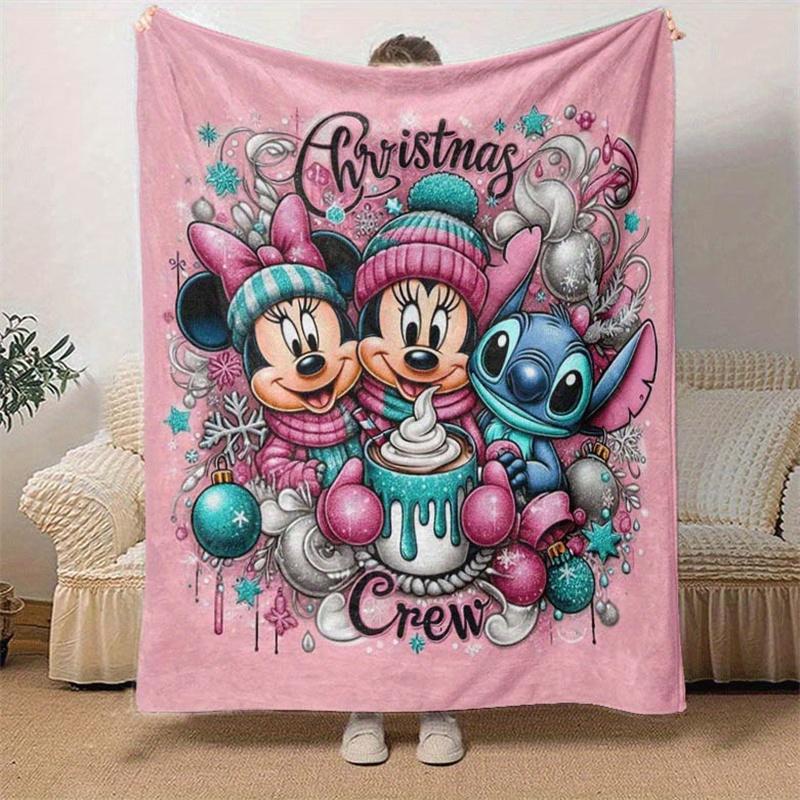 1pc Minnie Printing Blanket - Soft, All-Season Throw for Office Blanket,  | Personalized Gift with Adorable Cartoon Design