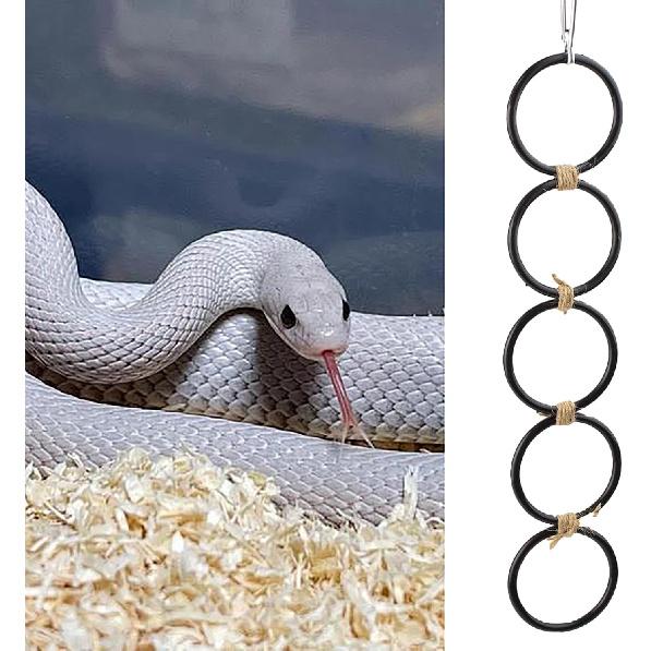 Snake Climbing Rings, Ball Python Enclosure Enrichment Ring, Ball Python Tank Accessories, Reptiletank Cage Decor Climbing Accessories for Corn