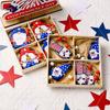 Exquisite Independence Day Decorative Wooden Box Hanging Ornament For Home Atmosphere