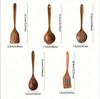 Teak Non-Stick Long-Handle Solid Wood Pan and Acacia Wood Kitchenware Set