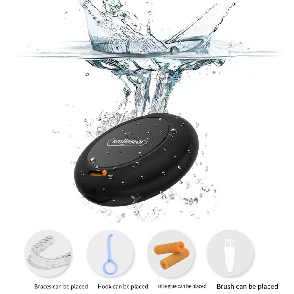 Cleaning Tooth Ventilated Denture Storage Box Portable Orthodontic Teeth Braces Box  Oral Hygiene