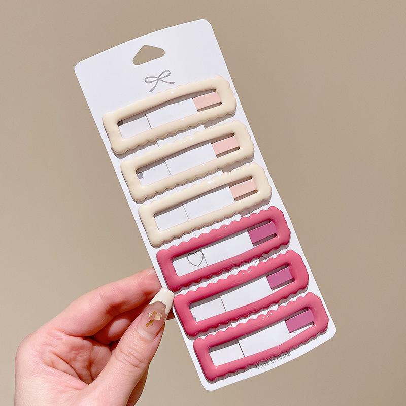 Dopamine Color Bangs Hair Clip Sideburns for Kids & Women - Duckbill Hairpin Headwear