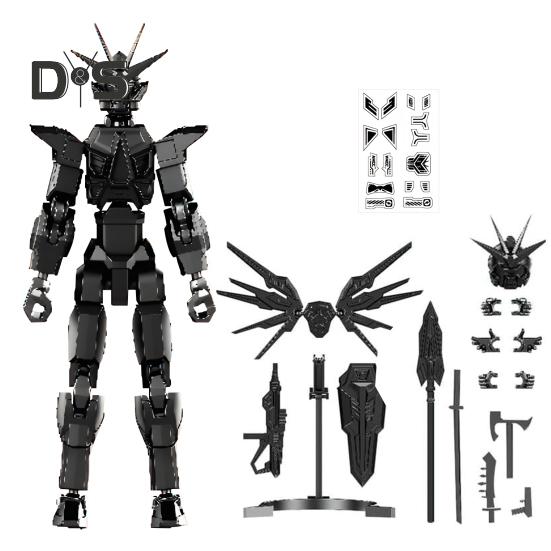 

Робот Фигурка с Аксессуарами Подвижные Суставы Модель Робота Игрушка Шарнирная Фигурка Манекен Украшение для Дома и Офиса Орнамент чёрный