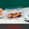1/64 Scale Acrylic Display Case Clear Showcase Cabinet Storage Box for Mini Car Models Hot Wheels Toy Storage Organizer