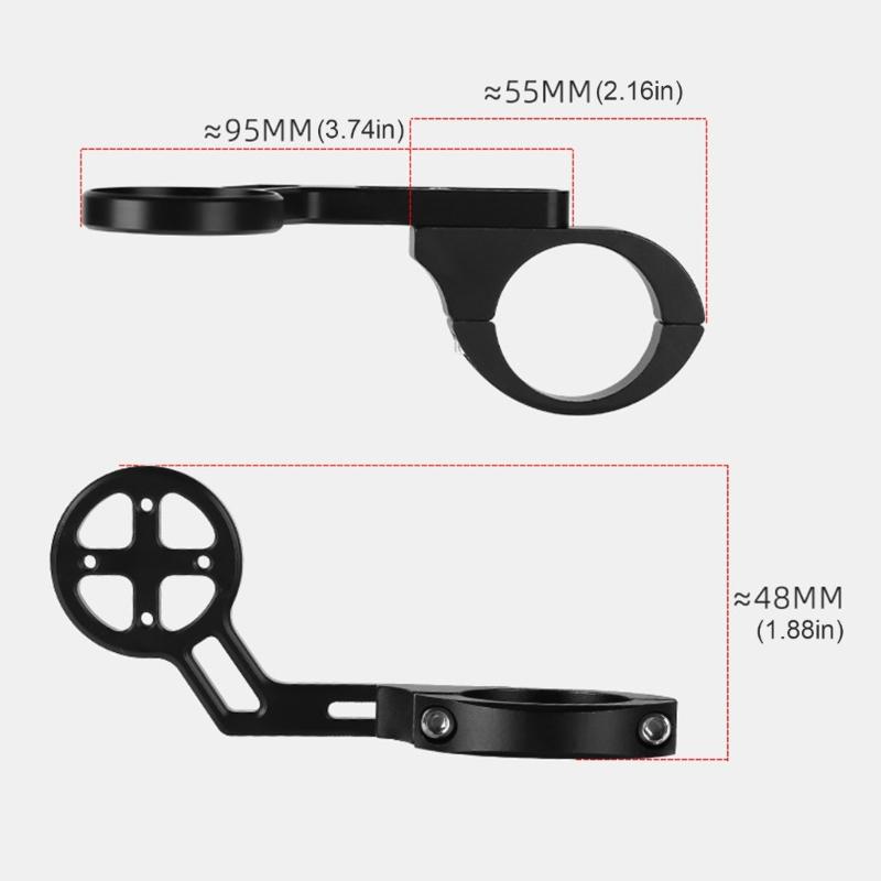 Bike Computer Mount Kit Aluminum Alloy Material Simple Setup Universal Compatibility Secure Mounting for Rough Terrains
