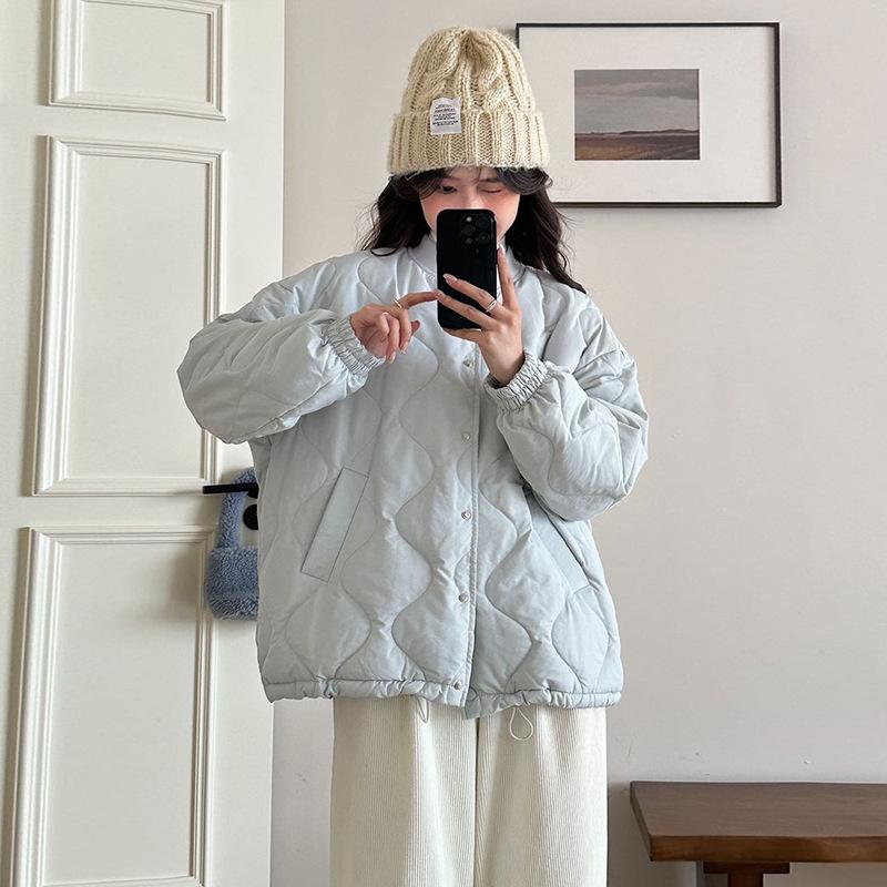 

Женский короткий пуховик с воротником бейсболка, новый зимний 2025 года, теплый, легкий, на белом утином пуху, модный One Size небесно-голубой