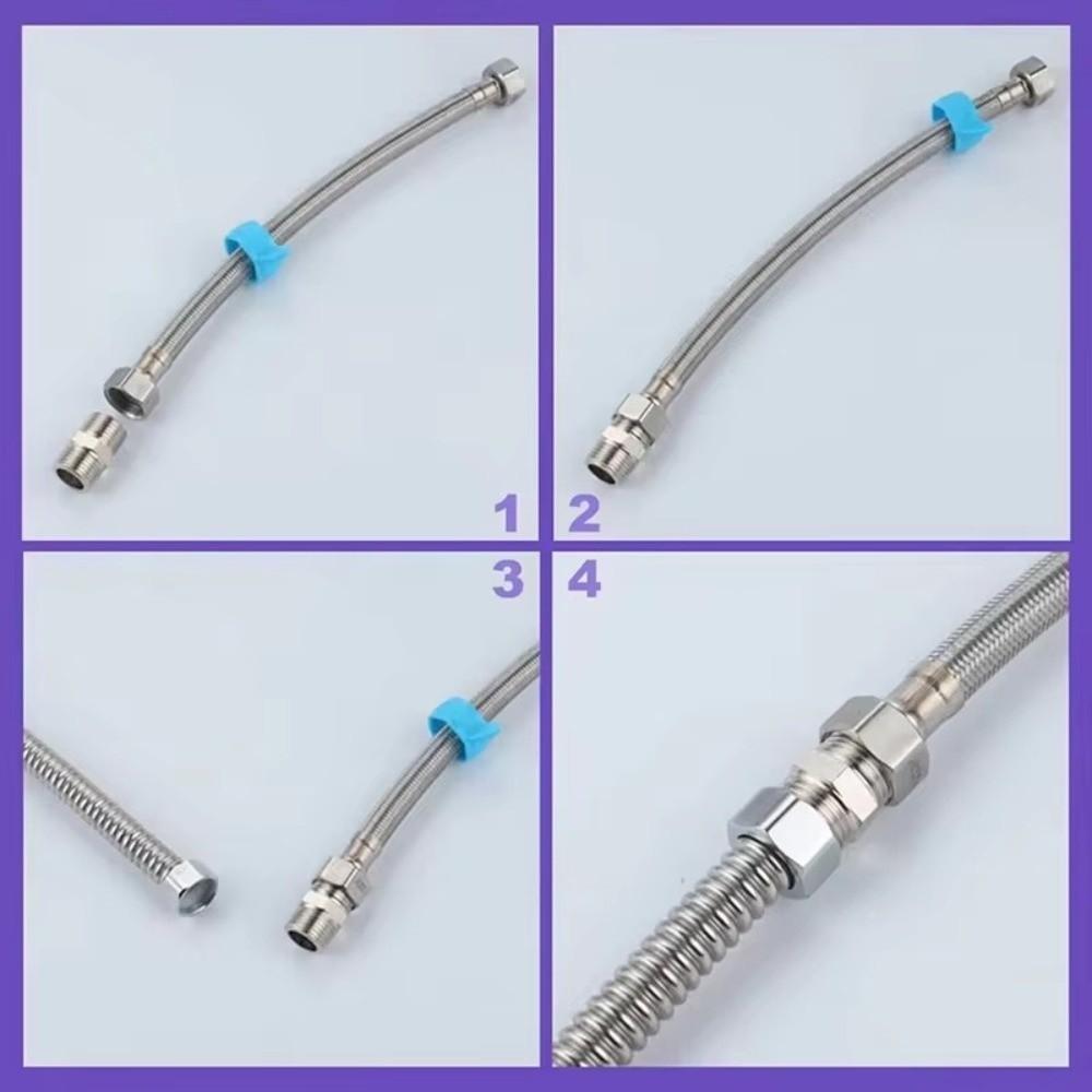 Hex Nipple Shower Hose Extension Stainless Steel Water Pipe Joints  Plumbing Accessories