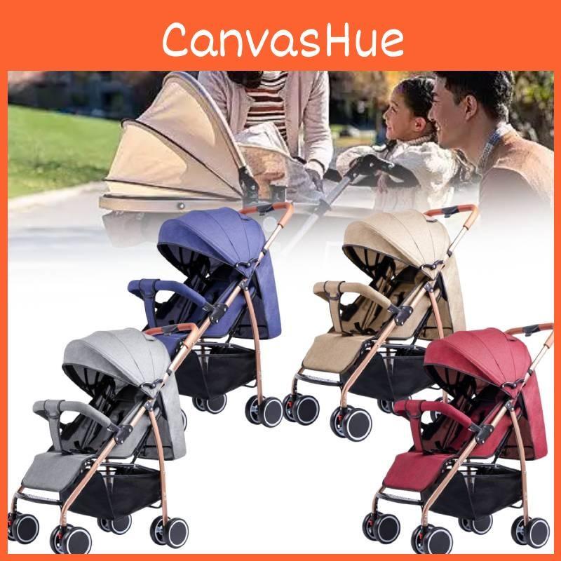 Baby Wheeled Four Stroller Lightweight Foldable Convertible Seat Tools Outdoor
