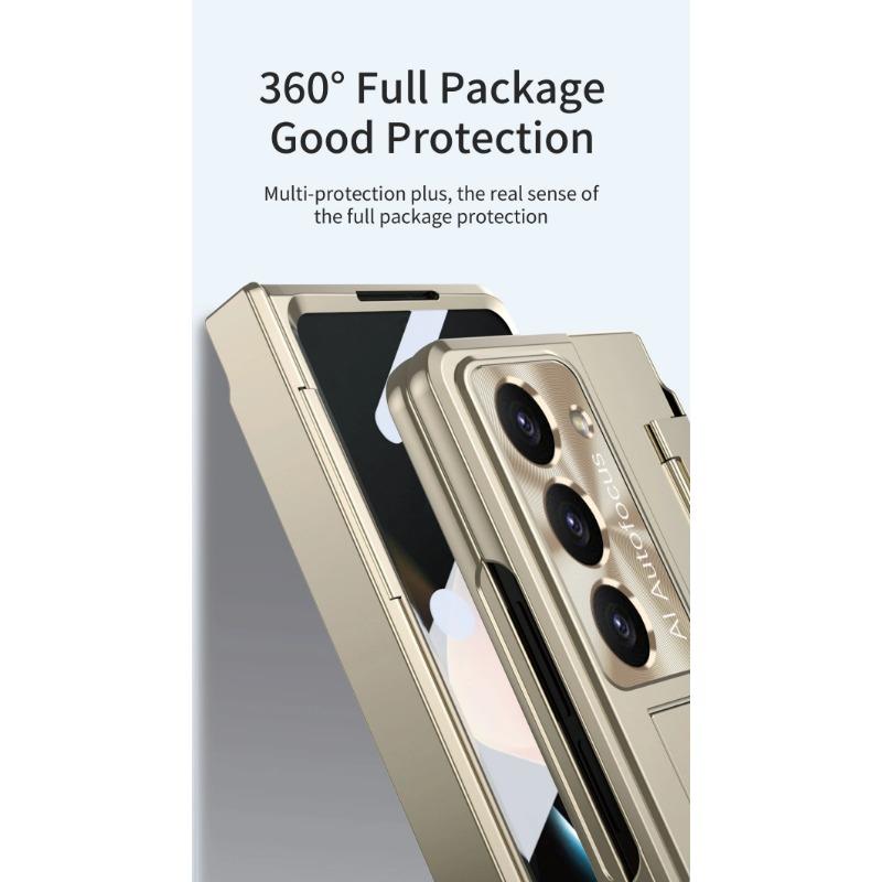 Slim Hard Case for Samsung Galaxy Z Fold 6 5 4 3 Stand Hinge Protective Film Cover Pen Holder Foldable