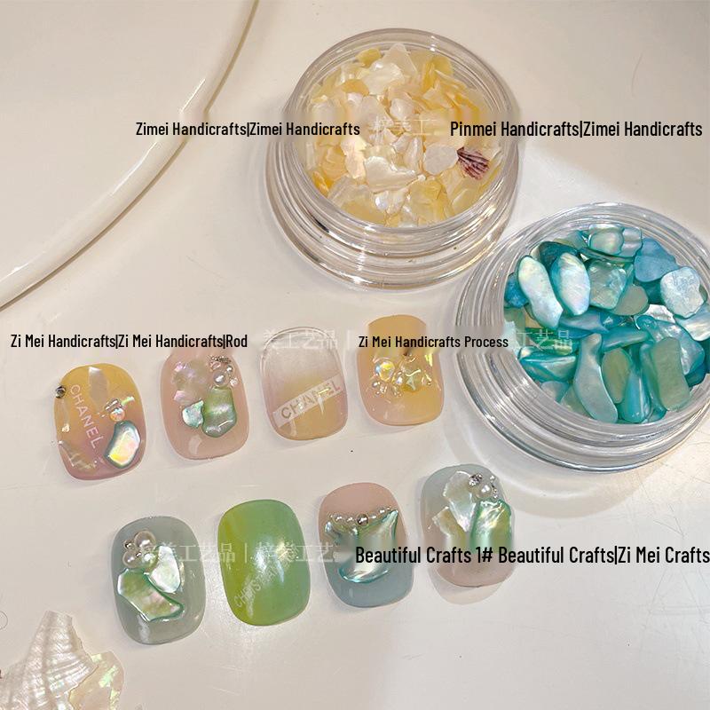 

Переливающиеся хлопья раковины абалона для DIY нейл-арта и ювелирных изделий