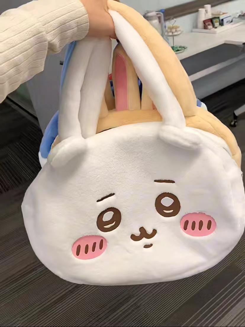 

Сумка-тоут Chiikawa Usagi Hachi с большой головой – Милый подарок Ита-сумка One Size