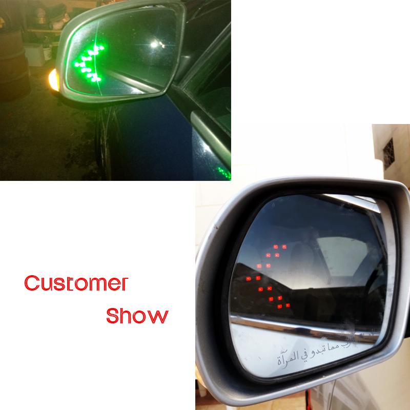Buy 1PCS 14 SMD LED Arrow Panel Car Rear View Mirror Indicator Turn ...