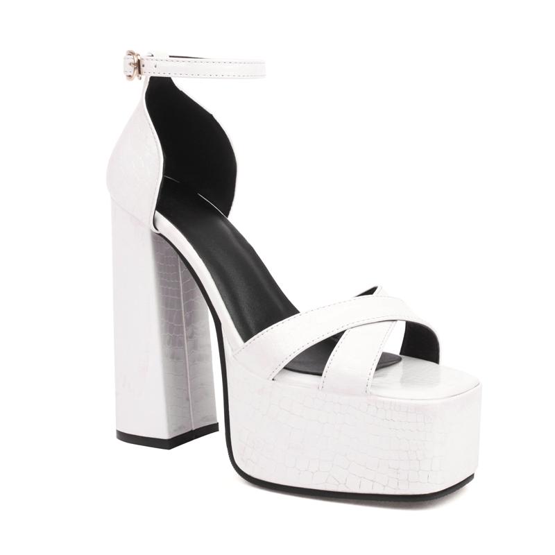 

Босоножки на платформе с высоким каблуком, женская летняя обувь 2024 года, зеленые, белые, черные, на каблуке, для танцевальной вечеринки, свадьбы, стриптиза, женские шлепанцы 34 белый