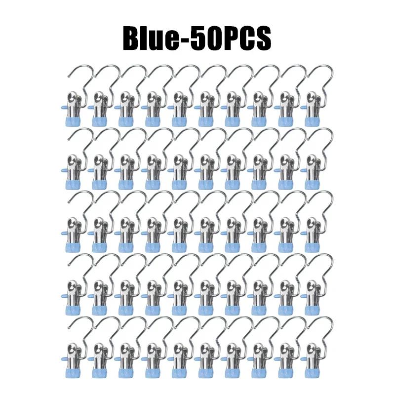 10-100 buc Cârlige de rufe din oțel inoxidabil, clești pentru rufe, cârlig portabil pentru agățat haine, clip pentru haine, organizator de haine pentru garderobă, umeraș