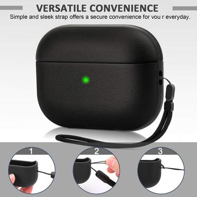 AirPods Pro 3/4 Soft Protective Case with Lanyard for Apple Earphones