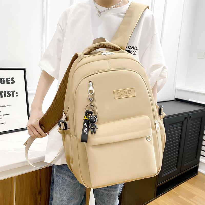 

Школьный рюкзак для ученика средней школы, старшеклассника, студента колледжа, женский, большой вместимости, дорожный, для ноутбука, парный рюкзак хаки