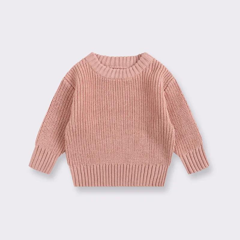 0-7T Bambino Bambina Neonato Maglione Neonato Pullover Lavorato a Maglia Top Casual Base Abbigliamento in Maglia