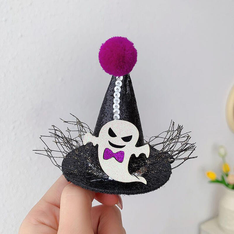 Halloween Witch Ghost Pumpkin Conical Hat Hairpin