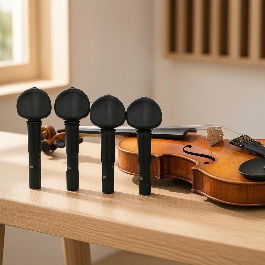4 Pieces Geared Violin Pegs Stable Tuning Incremental for Violinists