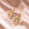 Cazador Gold Color Hummingbird Flower Pendant Drop Earrings for Women Stainless Steel Jewelry Earrings Gift 2026 New Trendy