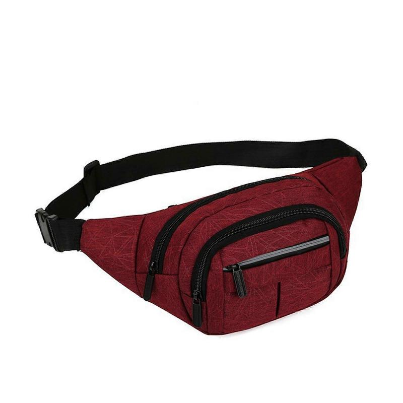 Stylish Crossbody Bag with Adjustable Strap Shoulder Waist Pack Great for Outdoor Activities Red
