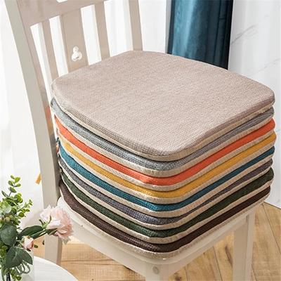 Anti Slip Horseshoe Shaped Dining Chair  Mat Solid Color Thickened Office Bench Dushion Computer Chair Cushion Flooring Seat Mat