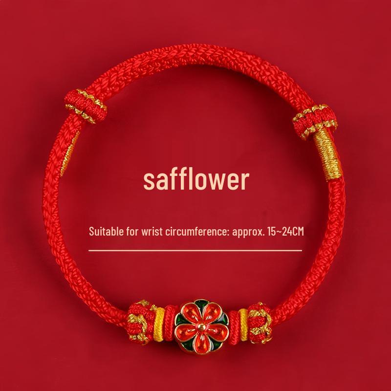 Rotes gewebtes Seilarmband für Männer & Frauen – Glücksbringer zum Jahr des Pferdes