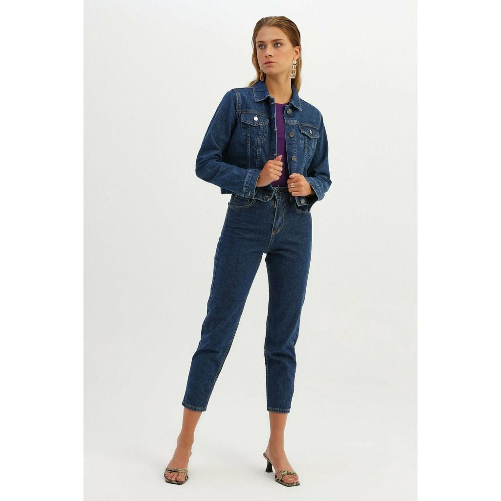 j crew cropped denim jacket