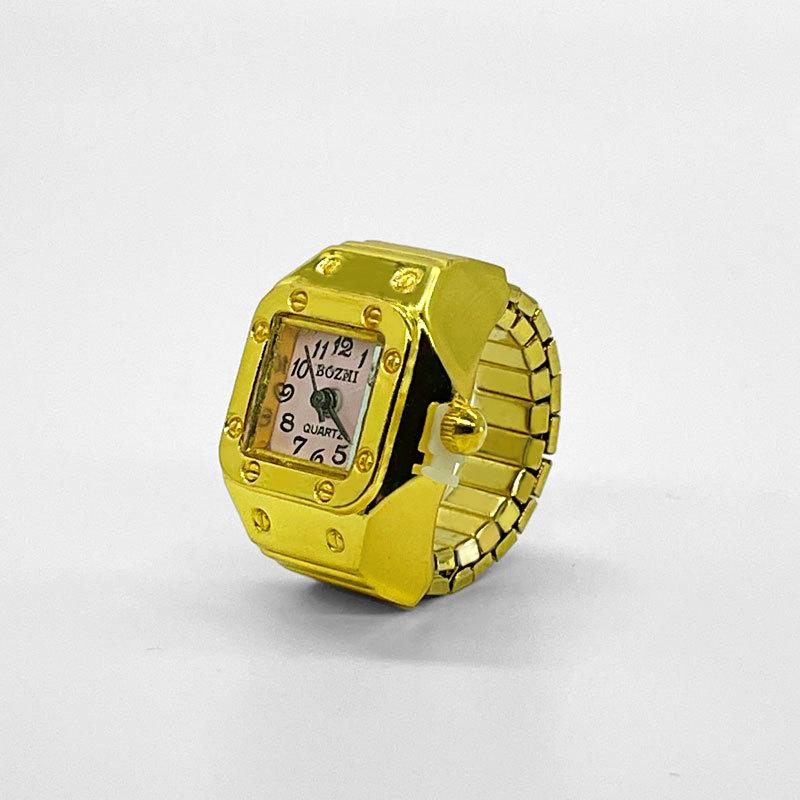 

Винтажные кольца в стиле панк, эластичные эластичные кварцевые часы, кольца для женщин и мужчин, индивидуальные