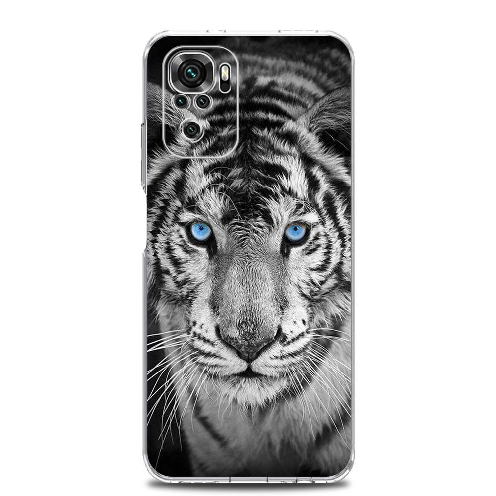 Handyhülle Für Xiaomi Redmi Note 15 14 13 12 4G 10 11 Pro Plus 5G 14C 13C 12C 10C Transparent Weiches TPU Cover Löwe Tiger König