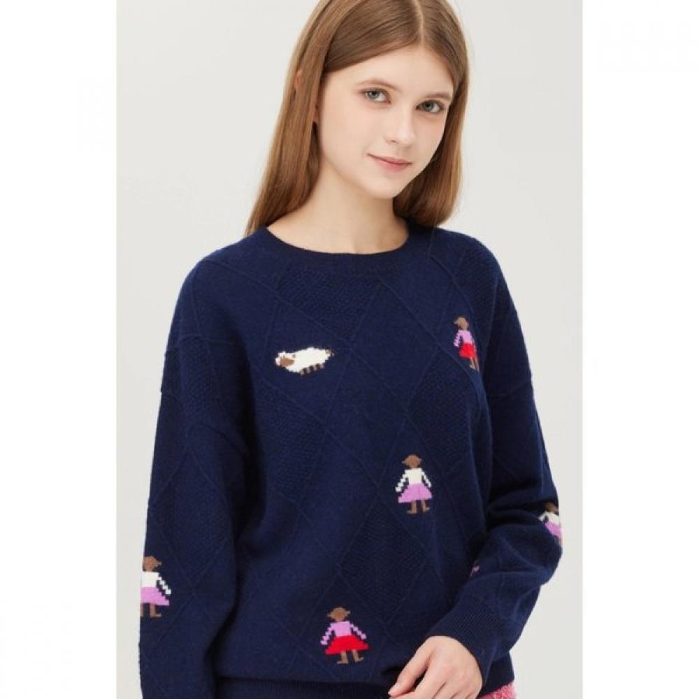 Benetton Argyle Intarsia Knit Bakp50561
