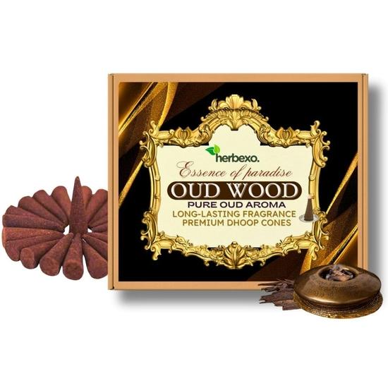 

Herbexo Pure Oud Dhoop Sticks - Преміум Oudh Dhoop для ароматної релаксації - Натуральний уд пахощі dhoop для медитації та релаксації