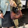 Vintage Bow Candy Color Women Suede Shoulder Bags Simple Lightweight Ladies Crossbody Bag Portable Girls Handbags Purse