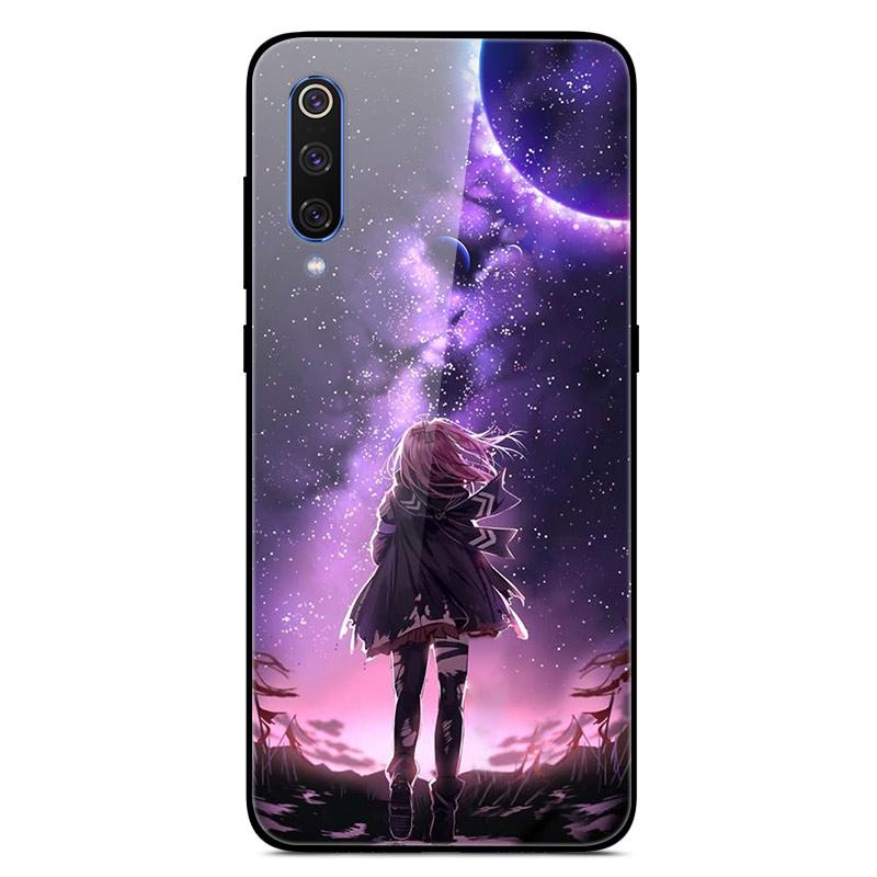 For Xiaomi Mi 9 Mi9 SE Tempered Glass Case Hard Cover Phone Case For Xiaomi Mi 9 SE Mi9 T 9T Pro Cases Redmi Note 9S 9 S Cover