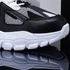 Men's Casual Sports Shoes 2025  New Men Platform Breathable Running Shoes Trendy Leather Stitching Men Nude Shoes Chunky Shoes