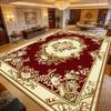 European Red Luxury Soft Living Room Carpet Decoration Bedroom Bedside Non-slip Rug Large Area Easy Clean Lint-free Floor Mats