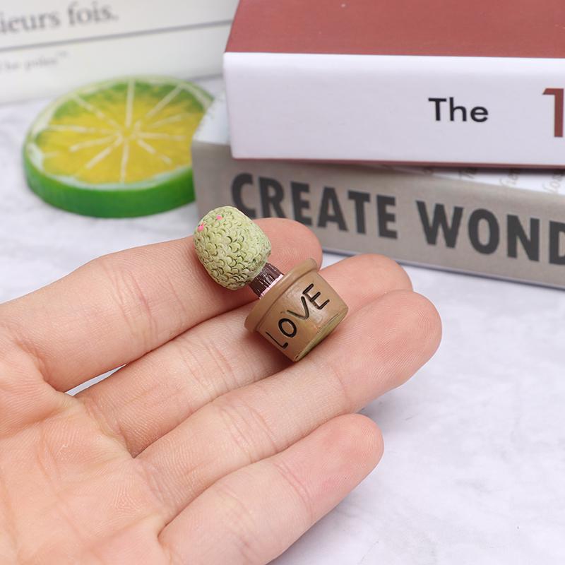5Pcs Miniature Succulent Plant In Pot For Dollhouse Furniture Decoration Home