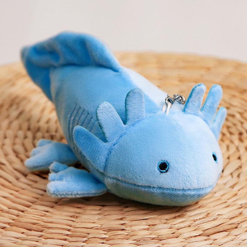 Hexagonal Dinosaur Plush Keychain - Cute Salamander Pendant Doll for Girls 23cm (0.035kg)
