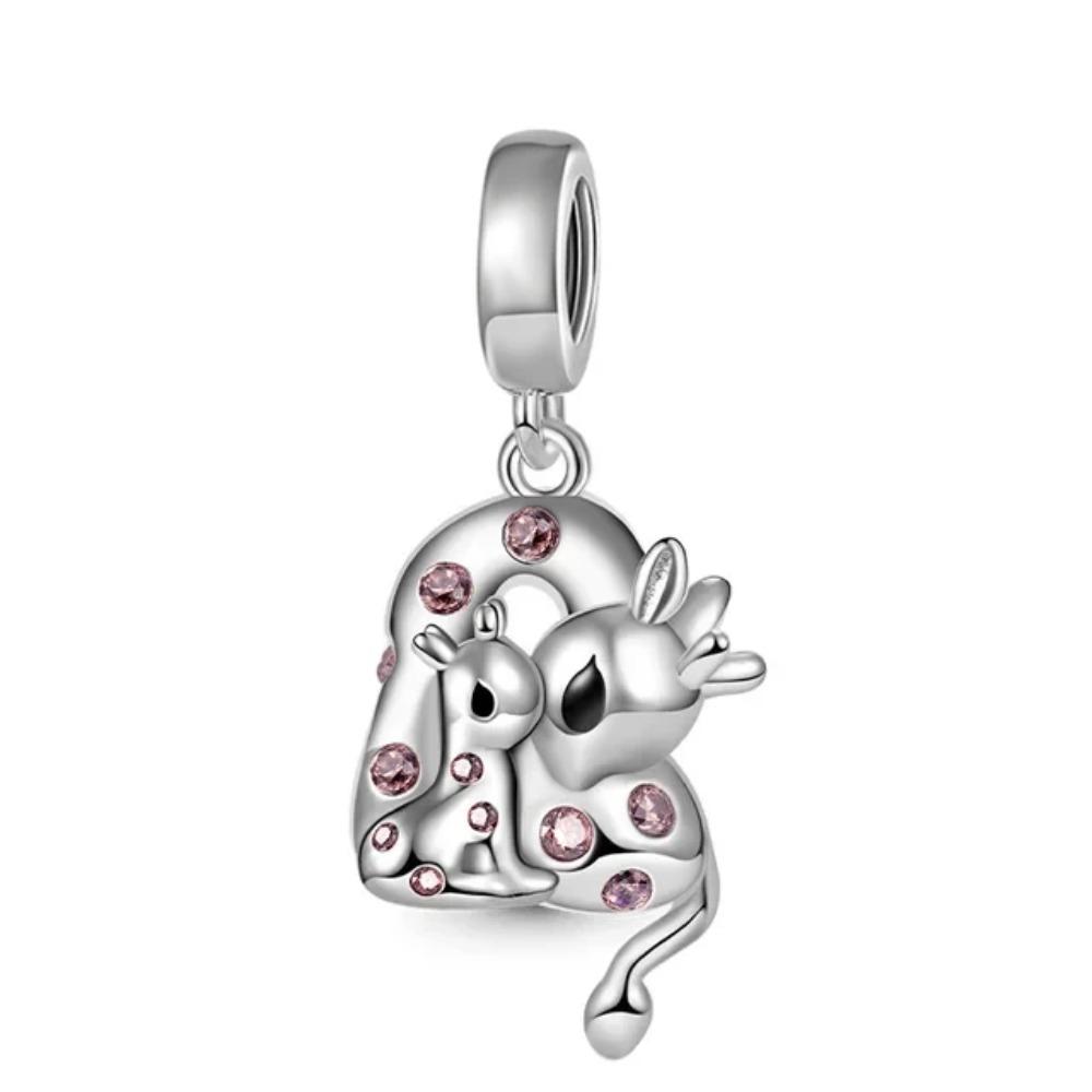 925 Silver Squirrel Fox Lion Rabbit Charm Beads DIY Bracelet Women Fashion Jewelry Gift