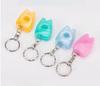 50pcs Dental Floss Tooth Keychain Portable Floss Roll Tooth-Shaped Key Chain Teeth Care Oral Clean Tool