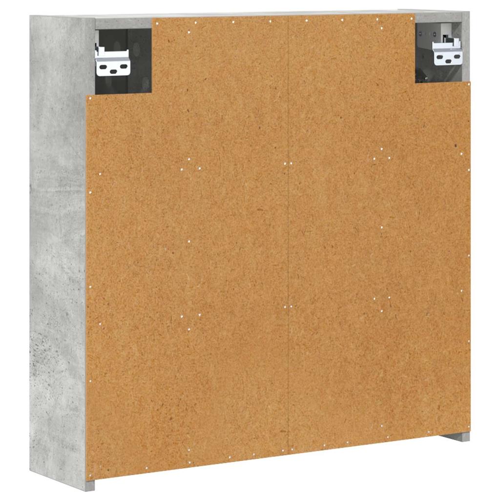 Bathroom Mirror Cabinet Concrete Grey 63.5 x 16 x 62.5 cm