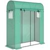 Garden Greenhouse, Balcony, PE Film, Steel Frame, 170 x 68 x 200 cm, Green