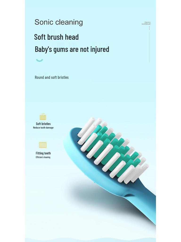 Sonic dobíjecí dětský elektrický zubní kartáček s měkkými štětinami - Ideální dárek