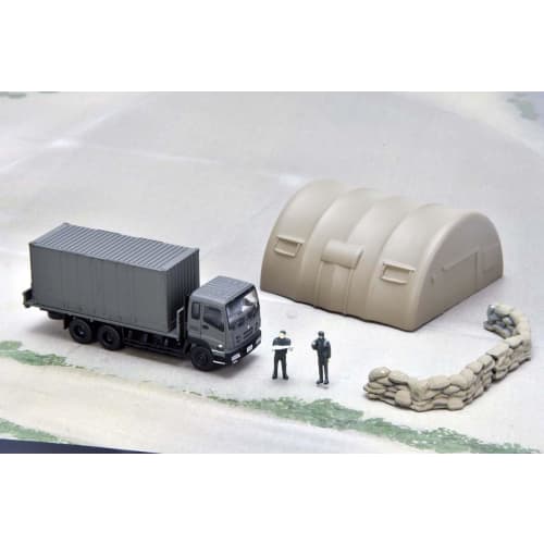 GJ! 100 Views of Working Vehicles 003R ~Self-Defense Force Disaster Prevention Training Site~ Returns 8-Piece Box Diorama Supplies