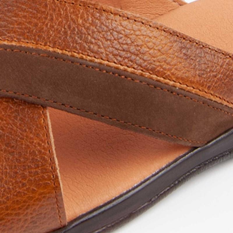 Sandalia De Piel Para Hombre. Purapiel Beira 102719