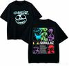High-quality Unisex Loose Neutral Short Sleeve T-shirt for Gorillaz Fans, Soft Comfortable Harajuku Streetwear Couple Gift