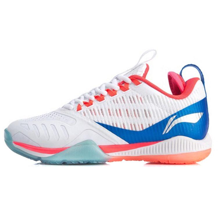New LiNing Cool Shark 2.0 Breathable Low top Badminton Shoes Women's Standard White AYAQ004-4